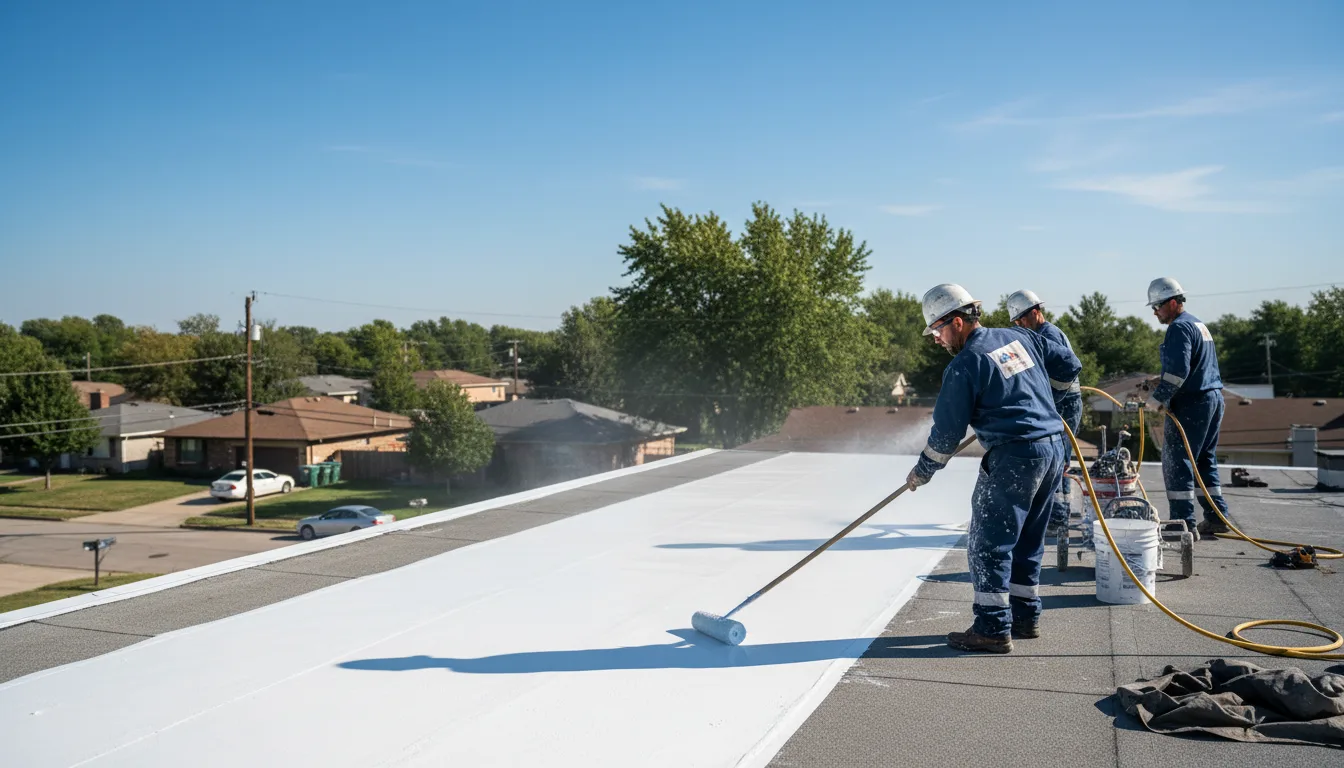 Commercial roof coating in Marston, NC near me